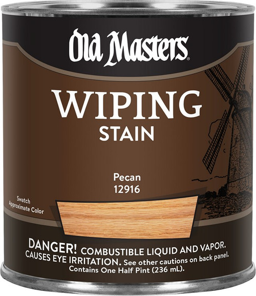 Old Masters 12916 1/2pt Pecan Wiping Stain Classics 240 VOC