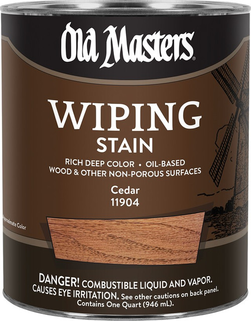 Old Masters 11904 qt Cedar Wiping Stain 240 VOC
