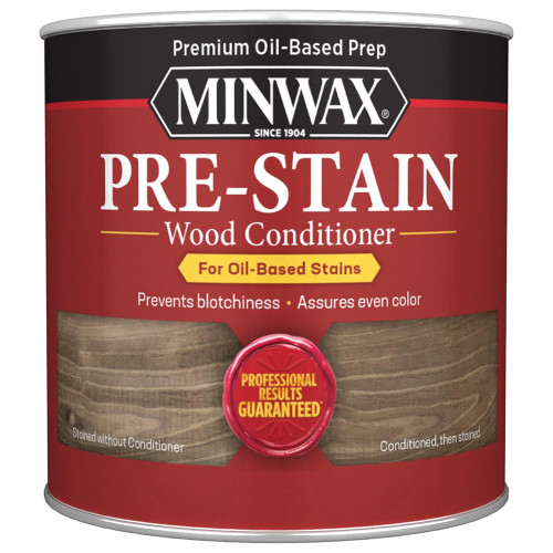 1/2 Pt Minwax 13407 Clear Pre-Stain Oil-Based Wood Conditioner