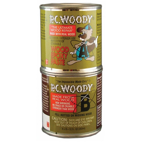 12 Oz Protective Coatings 163337 PC-Woody Wood Epoxy Paste