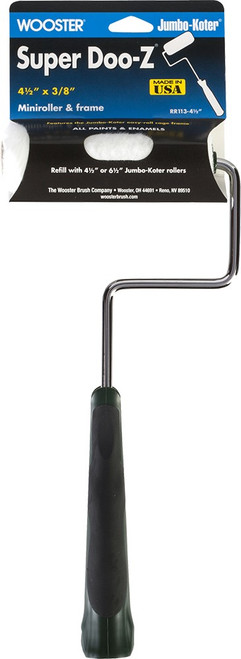 Wooster RR113 4-1/2" x 3/8" Nap Super Doo-Z Jumbo-Koter Frame and Mini Roller Cover Combo