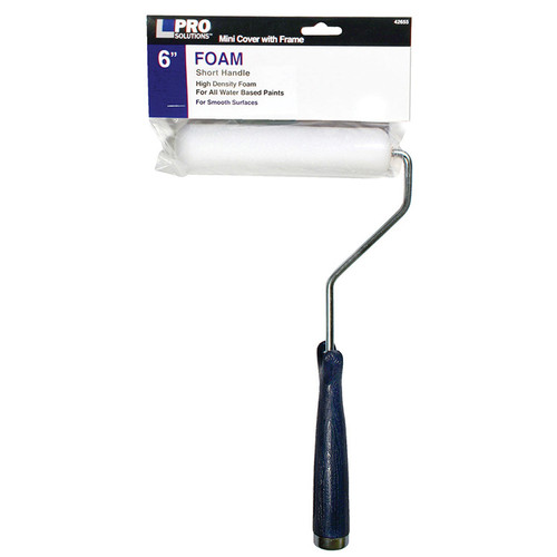 6" Pro Solutions 42655 Foam Mini-Roller Cover with 11" Handle - Case of 6