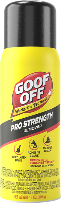 Goof Off FG658 12oz Spray Goof Off Pro Strength Remover Goof Off FG658 12oz Spray Goof Off Pro Strength Remover
