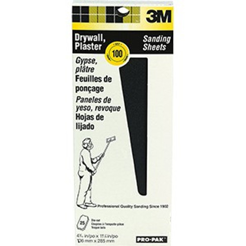 3M 99432NA 4-3/16" x 11-1/4" 100C Pro-Pak Drywall Sanding Sheet (25pk)
