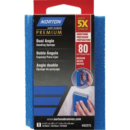 Norton 82075 80 ProSand Dual Angle Sanding Sponge