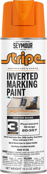 Seymour 20-357 20 oz. (16 oz. Fill) Fluorescent Orange 3 Series Inverted WB Marker Seymour 20-357 20 oz. (16 oz. Fill) Fluorescent Orange 3 Series Inverted WB Marker