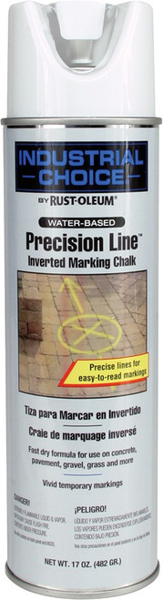 Rust-Oleum 205237 17oz White APWA Industrial Choice Marking Chalk Spray Paint