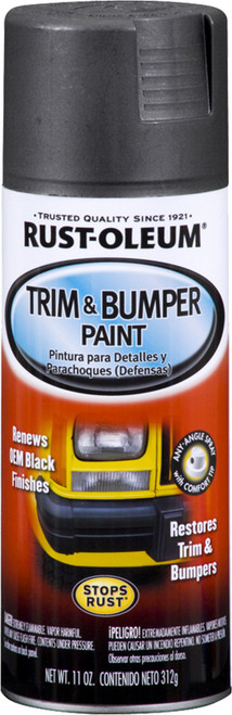 Rust-Oleum 251574 11oz Matte Black Trim & Bumper Spray Paint Rust-Oleum 251574 11oz Matte Black Trim & Bumper Spray Paint