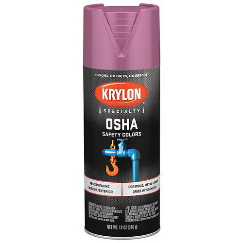 12 Oz Krylon K01929777 Safety Purple OSHA Safety Colors Standard Spray Paint - Case of 6