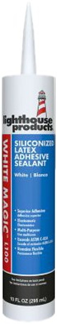 Lighthouse 2737271 10.5oz White Magic Acrylic 45 Year Caulk Lighthouse 2737271 10.5oz White Magic Acrylic 45 Year Caulk