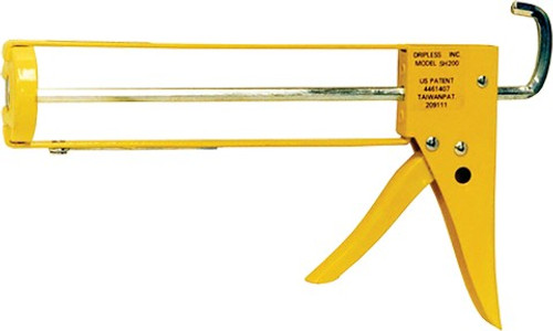 Dripless SH200 10oz Hex Rod Skeleton Caulk Gun w/10:1 Thrust Rtio