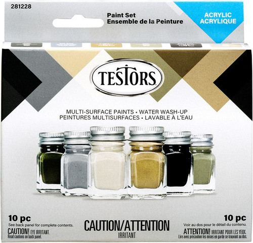 Testors 281228 6 Pc Paint Set - Camo - 4ct. Case