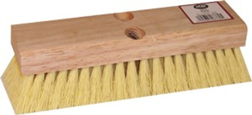 DQB 08755 10" White Tampico Deck Scrub Brush