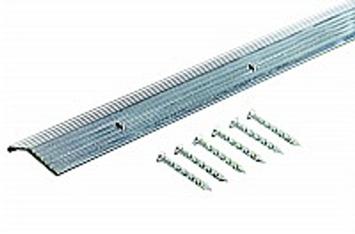 M-D 78089 72" x 1" Silver Fluted Carpet Bar A707
