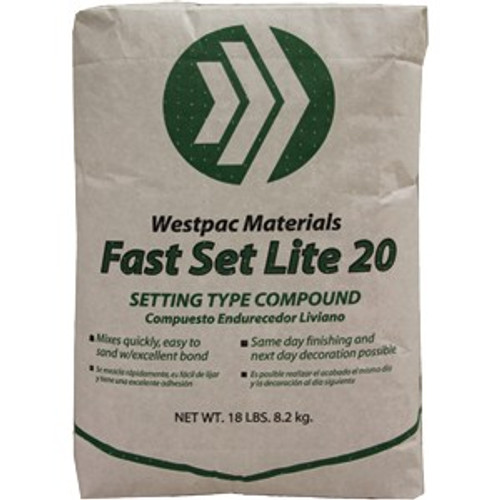 Westpac 22165 18Lb Bag Fast Set Lite 20 Min Joint Compound Powder Westpac 22165 18Lb Bag Fast Set Lite 20 Min Joint Compound Powder