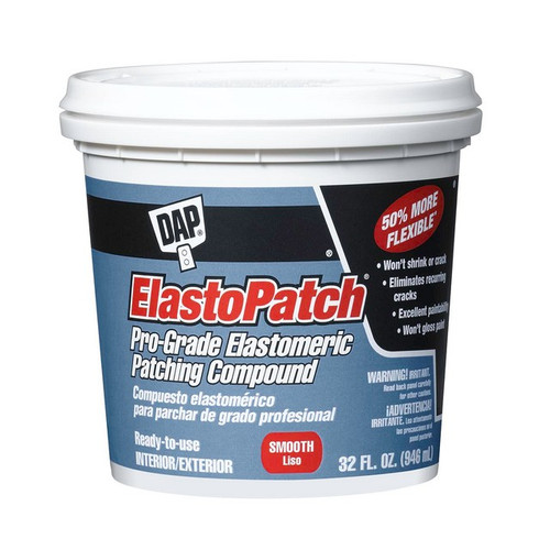 DAP 12278 qt White ElastoPatch Smooth Flexible Patching Compound