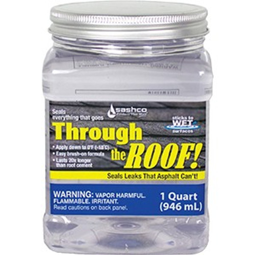 Sashco 14023 Qt Clear Through The Roof Sealant - CA Formula