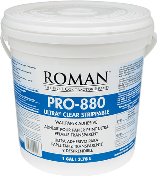 Roman PRO-880 1gal Ultra Clear Premium Wallpaper Adhesive