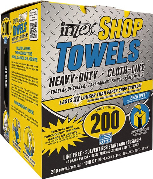 Intex NW-00254-200 Blue Cloth-Like Shop Towels 200ct Intex NW-00254-200 Blue Cloth-Like Shop Towels 200ct