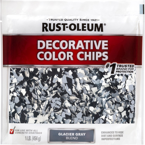 Rust-Oleum 312449 1lb Glacier Gray Blend Decorative Chips