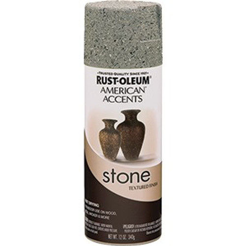 Rust-Oleum 7992830 12oz Gray Stone American Accents Stone Textured Spray Paint