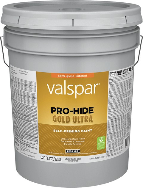 Valspar 64002.008 5gal Semi-Gloss Finish Pastel Base Pro-Hide Gold Ultra Interior Paint