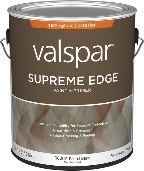 Valspar 36002.007 1gal Semi-Gloss Finish Pastel Base Supreme Edge Exterior Paint & Primer