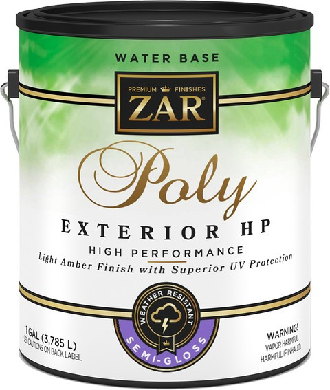 Zar 34213 1gal Semi Gloss Poly High Performance Ext WB