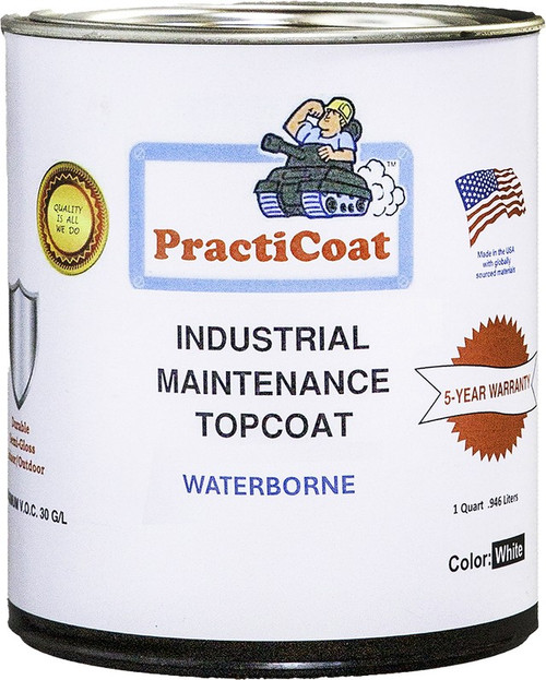 Advanced Protective Products 39004WH qt Tintable White PractiCoat Waterborne Industrial Coating