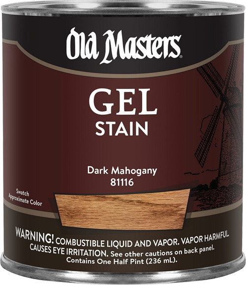 Old Masters 81116 1/2pt Dark Mahogany Gel Stain