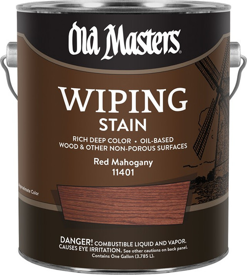 Old Masters 11401 1gal Red Mahogany Wiping Stain 240 VOC