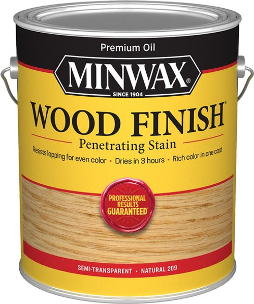 Minwax 71070 1gal Natural 209 Semi-Transparent Stain 250 VOC