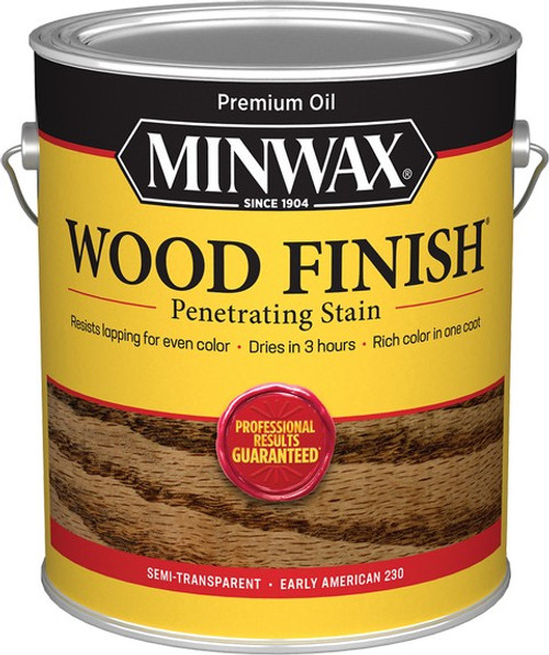 Minwax 71078 1gal Early American 230 Semi-Transparent Stain 250 VOC