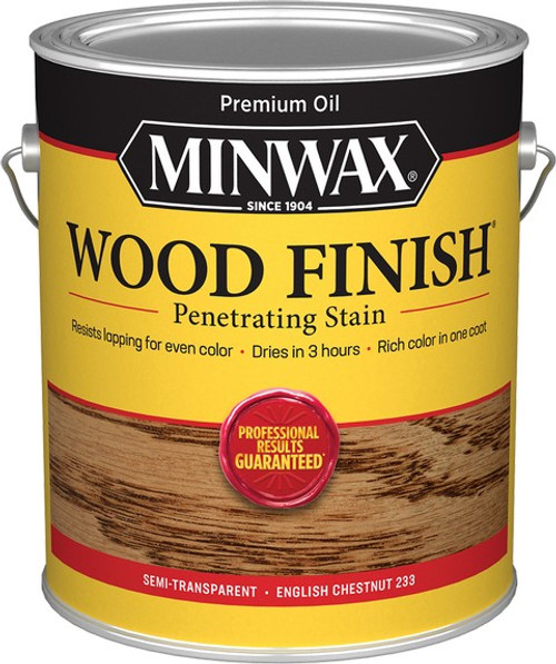 Minwax 71087 1gal English Chestnut 233 Semi-Transparent Stain 250 VOC