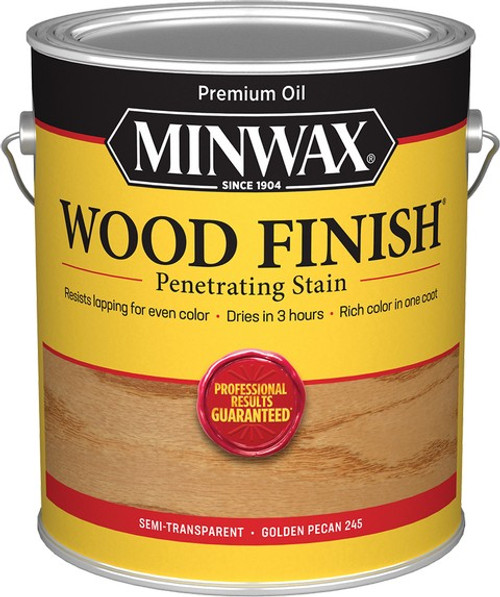Minwax 71084 1gal Golden Pecan 245 Semi-Transparent Stain 250 VOC