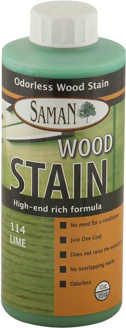 Saman TEW-114-12 354ml (12oz) Lime Water-Based Stain
