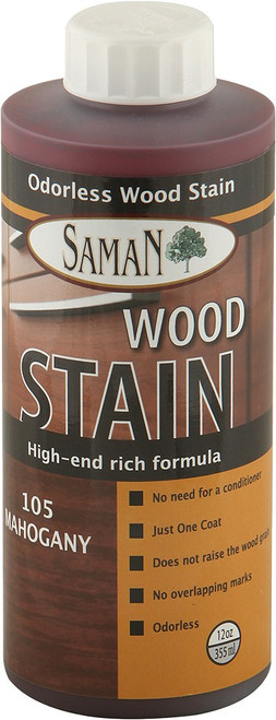 Saman TEW-105-12 354ml (12oz) Mahogany Tew Water-Based Stain