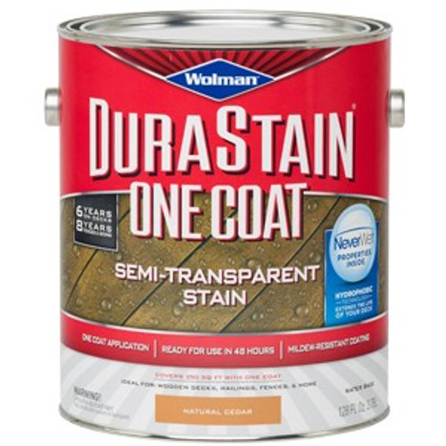 Wolman 288078 1G Semi Trans Nat Cedar Durastain One Coat Wood Stain