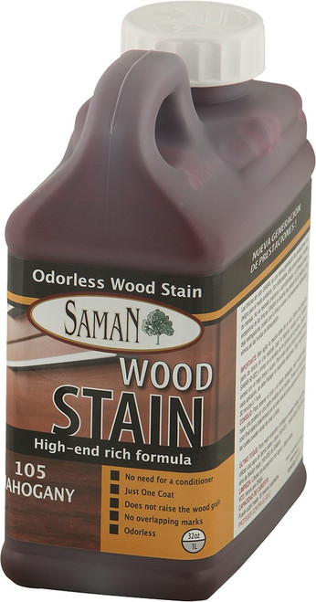 Saman TEW-105-32 Qt Mahogany TEW Water Based Stain