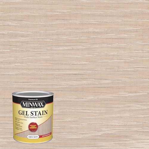 Minwax 61611 qt Simply White Gel Semi-Transparent Stain