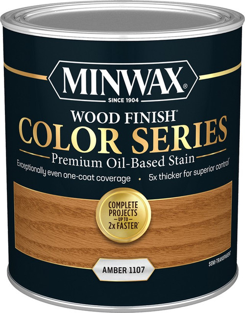 Minwax 801180000 qt Amber Wood Finish Color Series Interior Stain