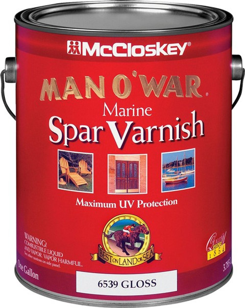 McCloskey 80-6539 1gal Gloss Man-O-War Spar Varnish 275 VOC