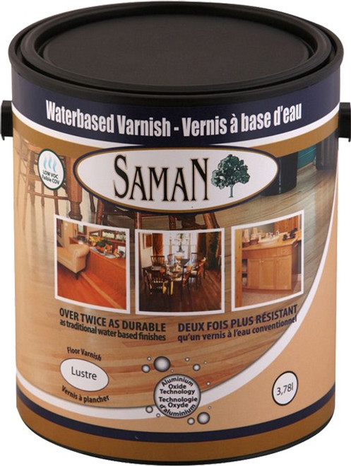 Saman 160-091-4L 3.78L(128 oz.) Water Based Gloss Varnish