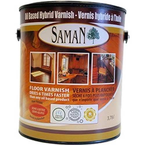 Saman SAM-565-4L 3.78L(128 oz.) Hybrid Semi Gloss Varnish