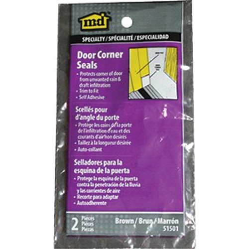 M-D 51501 N/A Brown Door Corner Seals