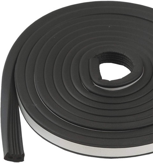 M-D 66104 5/16" X 19/32" X 200' Black All-Profile EPDM Weatherstrip Bulk Roll