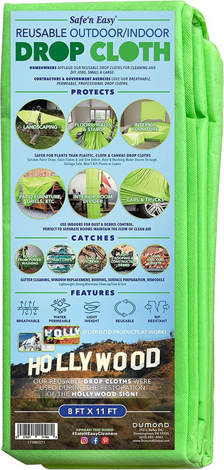 Dumond 11120 11' x 20' Safe N Easy Drop Cloth Dumond 11120 11' x 20' Safe N Easy Drop Cloth