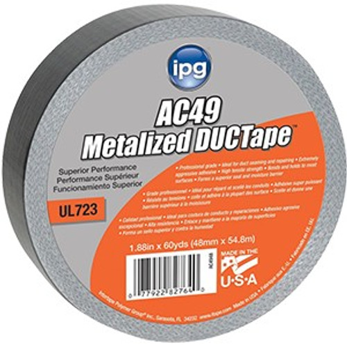 IPG 82764 2" x 60yd Metallic Duct Tape