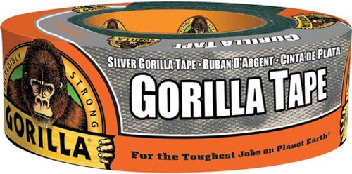 Gorilla Glue 105634 1.88" x 30yd (48mm x 27m) Silver Gorilla Tape