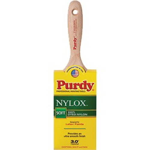 Purdy 144400230 3" 100% Dyed Nylon Soft Nylox Swan Paint Brush